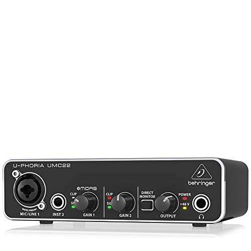 Behringer U-PHORIA UMC22 Equipos de música adicionales Negro