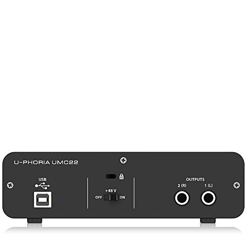 Behringer U-PHORIA UMC22 Equipos de música adicionales Negro