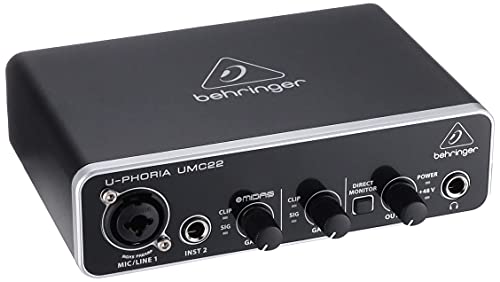 Behringer U-PHORIA UMC22 Equipos de música adicionales Negro