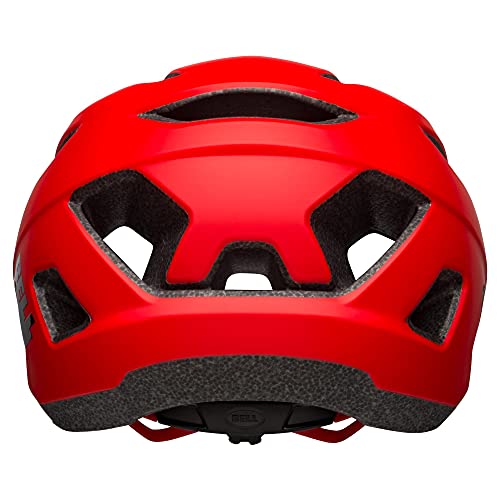 BELL Nomad Casco de Bicicleta de montaña, Hombre, Rojo Mate y Negro, Talla única