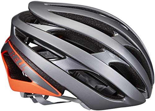 BELL Stratus MIPS Casco de Bicicleta Road, Unisex Adulto, Gris Mate y Rojo, S | 52-56cm