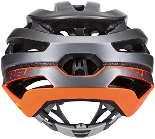 BELL Stratus MIPS Casco de Bicicleta Road, Unisex Adulto, Gris Mate y Rojo, S | 52-56cm