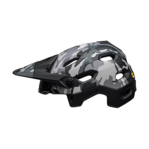 BELL Super Dh MIPS Casco de Bicicleta de montaña, Unisex Adulto, Camuflaje Mate y Negro Brillante, L | 58-62cm