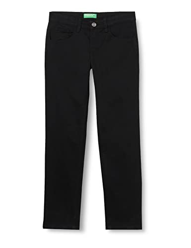 Benetton Pantalone 4HM657LR0, Negro 100, XXX-Large para Niños