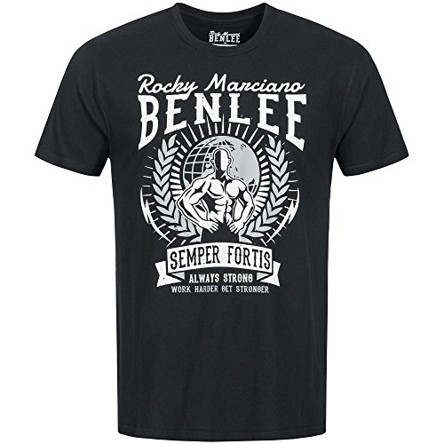 BENLEE Rocky Marciano Lucius Camisa, Negro, M para Hombre