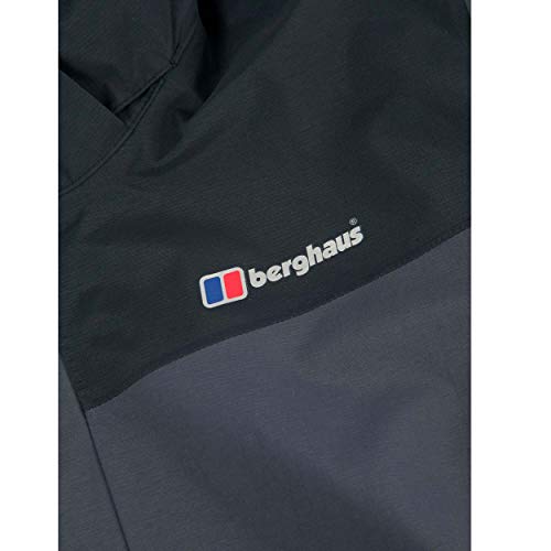 Berghaus Hillwalker Interactive Gore Tex - Chaqueta impermeable para hombre, color negro y negro