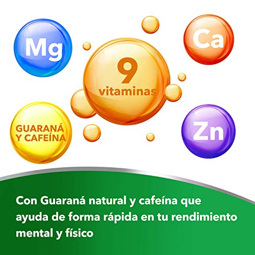 Berocca Boost Complejo de Vitaminas y Minerales con Cafeína y Guaraná Natural, para una Ayuda Rápida en el Rendimiento Mental y Físico, 30 Comprimidos Efervescentes