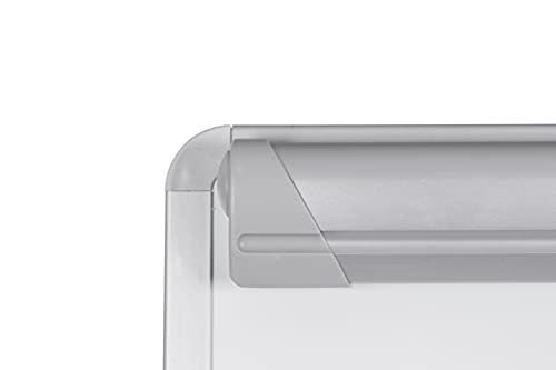 Bi-Office Easy - Pizarra Magnética con Caballete de Trípode, marco gris, Pizarra A1-60 x 85 cm, para rotafolios, suministrado con Bloc de papel y Rotulador