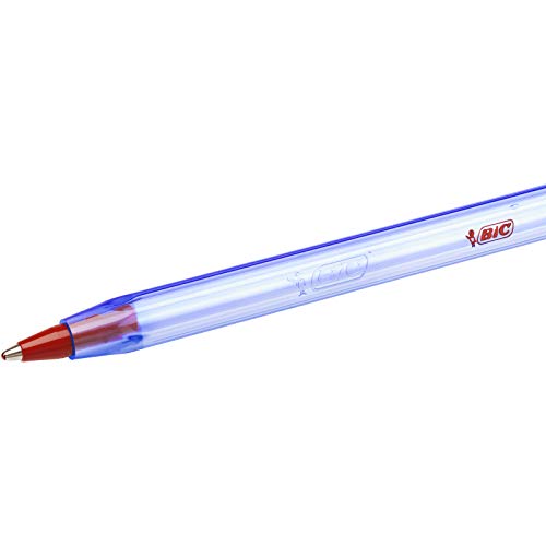 BIC Cristal Soft bolígrafos punta media (1,2 mm) - Rojo, Caja de 50 unidades
