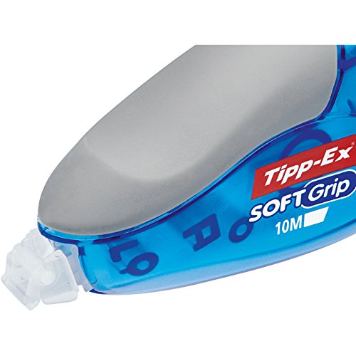BIC Soft Grip - Corrector líquido tipo bolígrafo Azul, paquete de 10 unidades