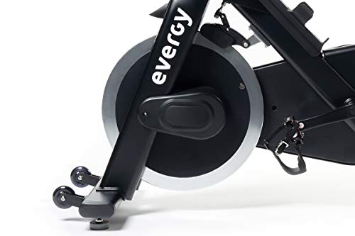 Bicicleta Ciclo Indoor EVERGY FMC-COMP - Spinning - Volante de Inercia 21 kg - Sillín y Manillar ajustables vertical y horizontalmente - Pantalla LCD - Pedales mixtos