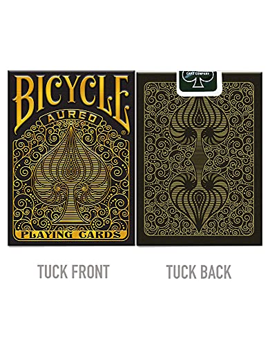 Bicycle Aureo Black Baraja de Cartas para coleccionistas, Magia y cardistry (10025154)