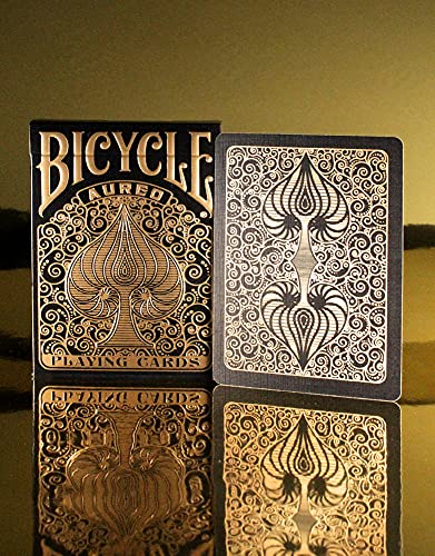 Bicycle Aureo Black Baraja de Cartas para coleccionistas, Magia y cardistry (10025154)