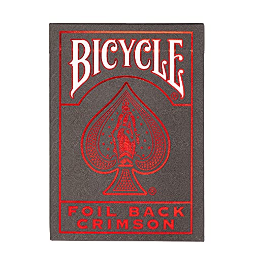 Bicycle Crimson (Red) Metal Luxe Playing Card Deck - Version 2