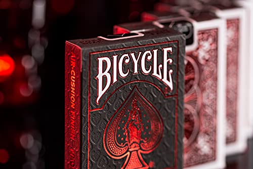 Bicycle Crimson (Red) Metal Luxe Playing Card Deck - Version 2