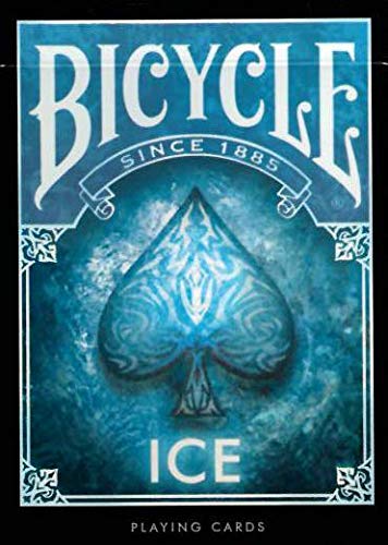 Bicycle Ice Baraja de Poker de Colección, Color Negro y Azul (The U. S. Playing Card Company 1040830)