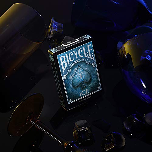 Bicycle Ice Baraja de Poker de Colección, Color Negro y Azul (The U. S. Playing Card Company 1040830)