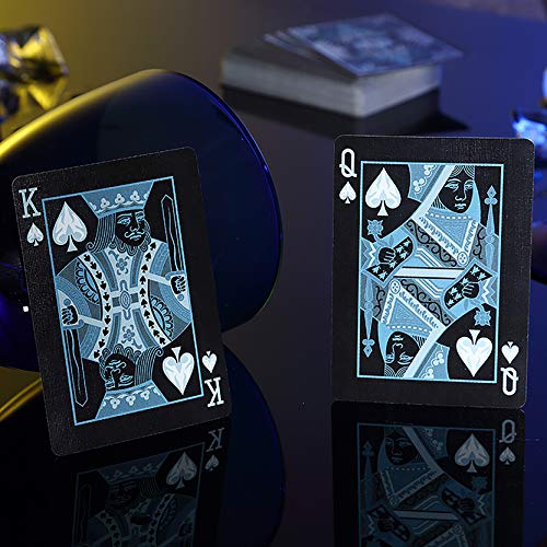 Bicycle Ice Baraja de Poker de Colección, Color Negro y Azul (The U. S. Playing Card Company 1040830)