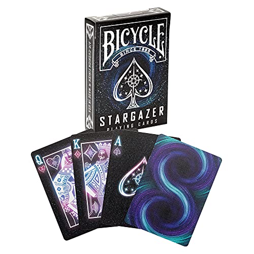 Bicycle Stargazer Baraja de Cartas Especial, Color Negro, Poker (1034630)