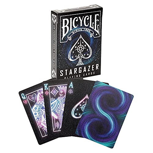 Bicycle Stargazer Baraja de Cartas Especial, Color Negro, Poker (1034630)