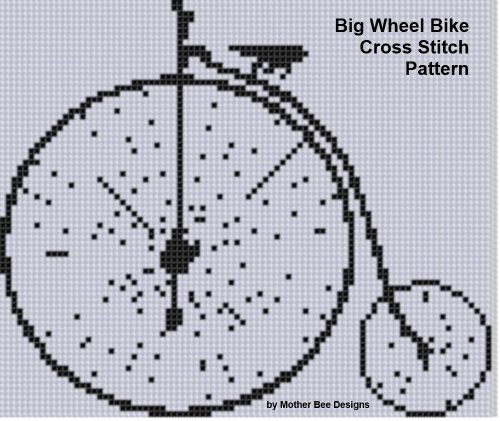 Big Wheel Bike Cross Stitch Pattern (English Edition)