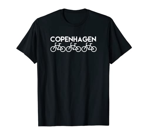 Bike Europe en bicicleta: Copenhague Diseño de bicicletas Camiseta