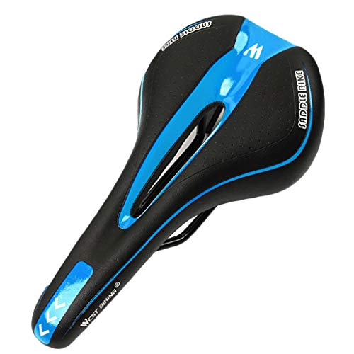 Bike Saddle, Comfortable Bicycle Saddle with Rain Protection Men Women, Silicone Gel Bike Saddle for Bicycles, MTB, City Bikes, Racing Bikes