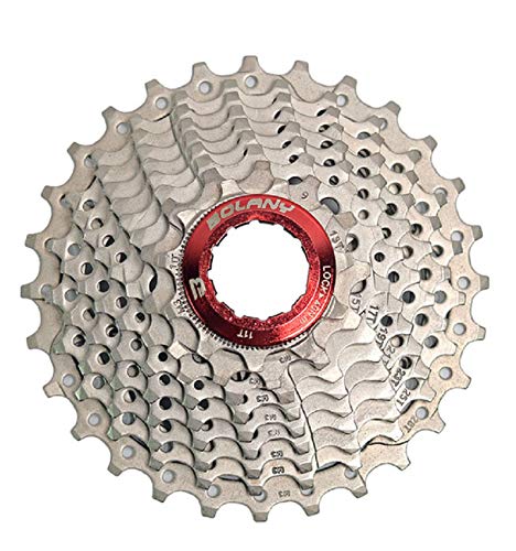 BIKECO 8-9-10-11 Velocidad Cassette 11-25T 11-28T 11-32T 11-36T Relación Ancha Cassette Piñones de Bicicleta de Carretera Bicicleta de Carretera Rueda Libre (9 velocidades 11-28T)