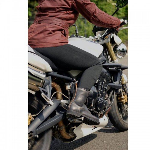 Bikers Gear Australia Leggings Protectores de Motocicleta con Forro Kevlar para Mujer, con Armadura CE extraíble, Color Negro, Talla 8