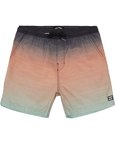 BILLABONG - All Day Faded Laybacks 16" Bañador de Surf de pantalón con Cintura elástica para Niño, Verde (Mint), 12