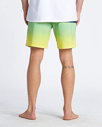 BILLABONG - Fifty50 Laybacks 17" Bañador de Surf de pantalón con Cintura elástica, Citrus, S