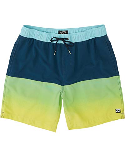 BILLABONG - Fifty50 Laybacks 17" Bañador de Surf de pantalón con Cintura elástica, Citrus, S