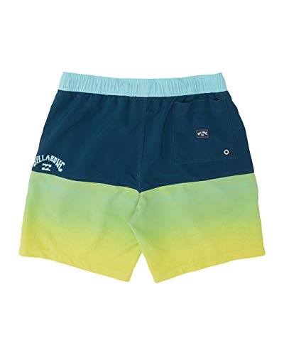 BILLABONG - Fifty50 Laybacks 17" Bañador de Surf de pantalón con Cintura elástica, Citrus, S