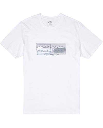 Billabong Inverse Tee Ss T-Shirt, Hombre, White, XL