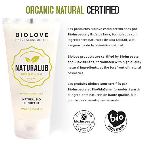 Biolove Naturalub Gel Lubricante sexual waterbased 100% natural sin parabenos, sulfatos ni siliconas