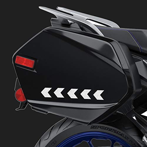 Biomar Labs® 40pcs Negro Kit de Pegatina Cinta de Advertencia Reflectiva Reflectante Vinilo Adhesivo Coches Cascos Motos Ciclomotores Bicicletas Ordenador Portátil D 46