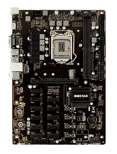 Biostar - Placa base para minado TB360-BTC PRO 2.0 Core i7/i5/i3 (Intel de 8ª y 9ª generación), LGA1151 Intel B360, memoria DDR4, 12 GPU