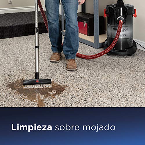 BISSELL Aspiradora multiusos 2026M MultiClean, aspiradora en seco y húmedo con función de soplador, 1500 W, juego de accesorios de 7 piezas, 23 l