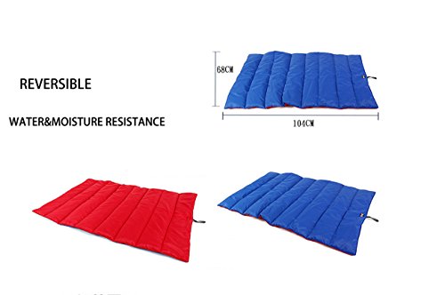 Black Manba Potable al Aire Libre Manta Impermeable para Mascotas Alfombra Plegable para Mascotas Al Aire Libre Suave Gato/Almohadilla de Cama para Perros Cojín 104 * 68cm Pet