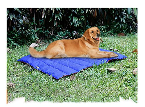 Black Manba Potable al Aire Libre Manta Impermeable para Mascotas Alfombra Plegable para Mascotas Al Aire Libre Suave Gato/Almohadilla de Cama para Perros Cojín 104 * 68cm Pet