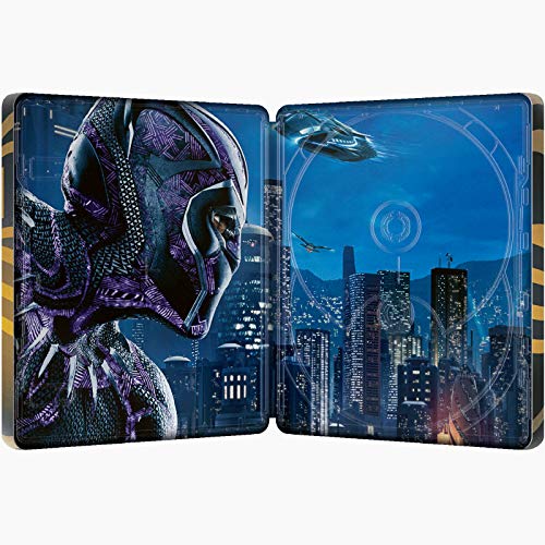 Black Panther 4K Ultra HD Limted Edition Steelbook (Lenticular Cover) / Import / Includes Region Free Blu Ray