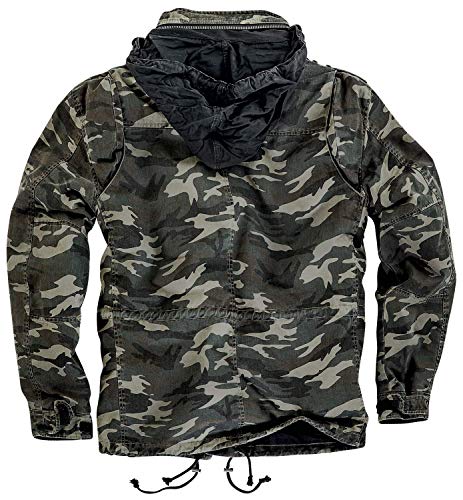 Black Premium by EMP Army Field Jacket Hombre Chaqueta de Invierno camuflaje M