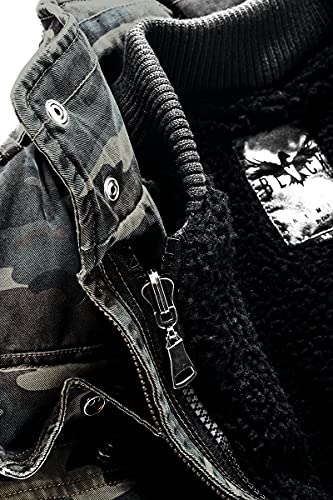 Black Premium by EMP Army Field Jacket Hombre Chaqueta de Invierno camuflaje M