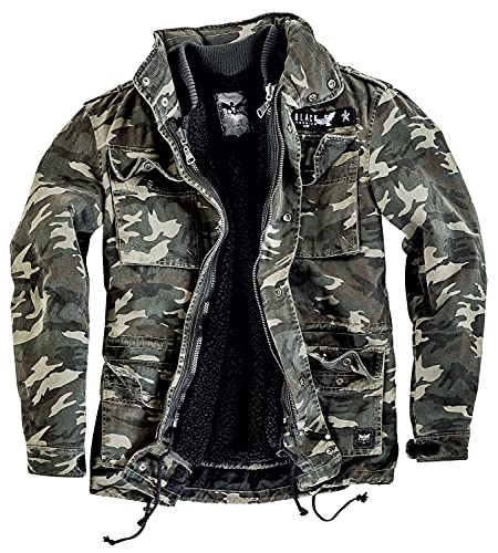 Black Premium by EMP Army Field Jacket Hombre Chaqueta de Invierno camuflaje M