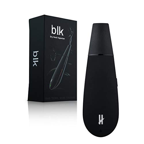 BLK vaporizador de hierba seca con mayor cámara de cerámica portátil e-cigarrillo kits de hierbas secas - Sin nicotina / sin líquido