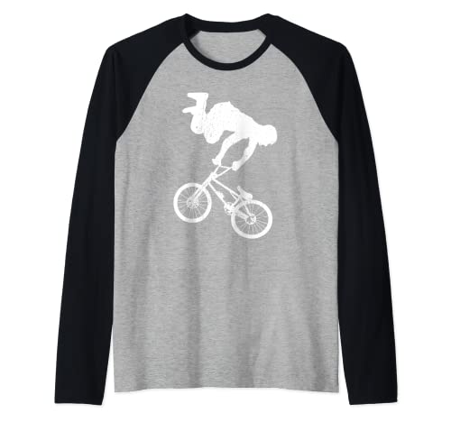BMX Regalo Profesional Ciclismo Camiseta Manga Raglan