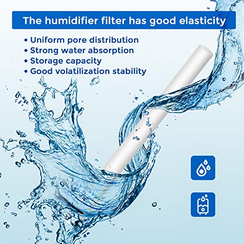 Boao 40 Piezas Varillas de Humidificador Repuestos de Mechas de Palos de Recarga de Filtro de Algodón para Humidificador Portátil Personal USB en Oficina y Dormitorio (5,9 Pulgadas)