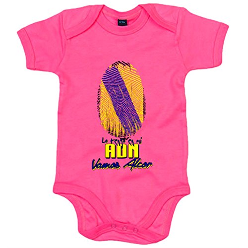 Body bebé lo tengo en mi ADN futbolero de Alcorcón - Rosa, Talla única 12 meses
