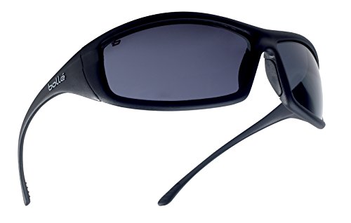 Bollé SOLIPSF - Gafas de seguridad de cristal ahumado, talla única, color negro