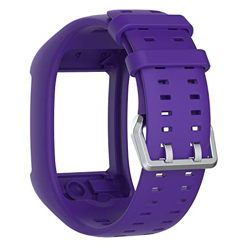 BoLuo Correa para Polar M600, Bandas Correa Repuesto,Correas de Reloj, Silicona Reloj Recambio Ajustable Brazalete Correa Repuesto Strap Wristband para Polar M600 GPS Watch Accessories (púrpura)